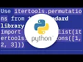 How do I generate all permutations of a list