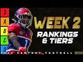 Top 40 Wide Receiver Rankings - Week 2 Fantasy Football