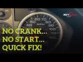 Ford F150 No Crank No Start Quick FIX