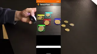 Tensorflow tflite app for coin detection