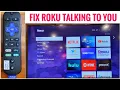 FIX Roku Speaking or Talking Every time You Use Remote Control HOW TO Turn ON OFF Accessibility