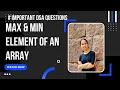 Leetcode 2091 Return Max and Min Element of an Array using a Function