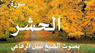 سورة الحشر بصوت الشيخ نبيل الرفاعي 
