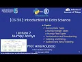 CS313 Numpy Data Types and Indexing Part 2