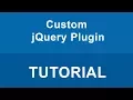 Create Custom jQuery Plugin Tutorial