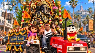 Shinchan & Franklin Buy a GIANT BLACK GANESH Statue! ๐ฑ๐ | GTA 5 Tamil Mods