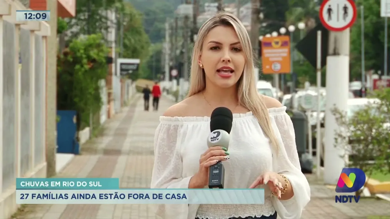 Chuvas em Rio do Sul: 27 famílias ainda estão fora de casa