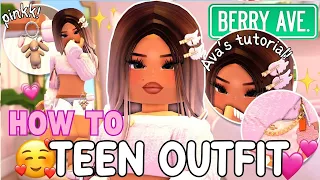 Realistic Everyday PINK TEENAGER GIRL OUTFITS & TUTORIAL For Berry Avenue!