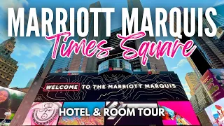 The BEST Hotel in Times Square Marriott Marquis New York Times Square NYC Hotel Room Tour