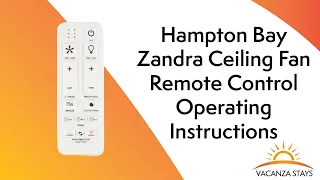 Hampton Bay Zandra Ceiling Fan Remote Control