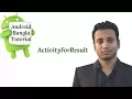 Android Bangla Tutorial 3 8 onActivityForResult in android