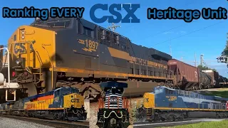 Ranking EVERY CSX Heritage Unit from WORST to BEST