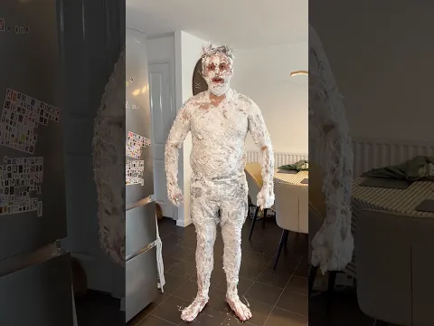 Shaving Cream Prank On My Boyfriend  🤣 #shorts