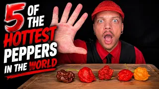 I Ate 5 of The World's Hottest Peppers (Full Unedited Version) #spiceking