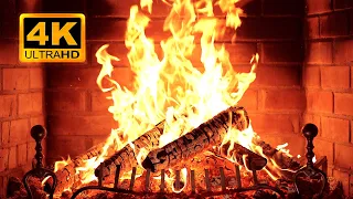 Fireplace 4K UHD Fireplace With Crackling Fire Sounds Fireplace Ambience 