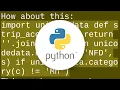 What is the best way to remove accents normalize in a Python unicode string