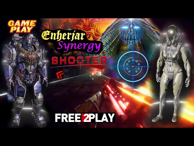 Enherjar Synergy ★ Gameplay ★ PC Steam [ Free to Play ] Neon shooter game 2021 ★1080p60FPS