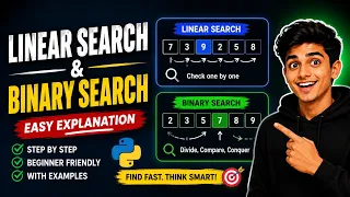 Linear Search vs Binary Search in Python Time Complexity Explained Coding Interview Tutorial