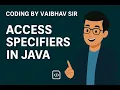 Access specifiers in java java access specifiers in Marathi
