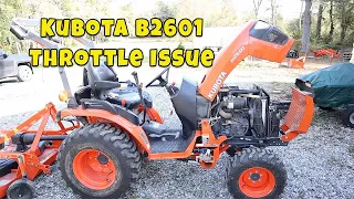 Kubota B2601 Throttle Problem and Fix