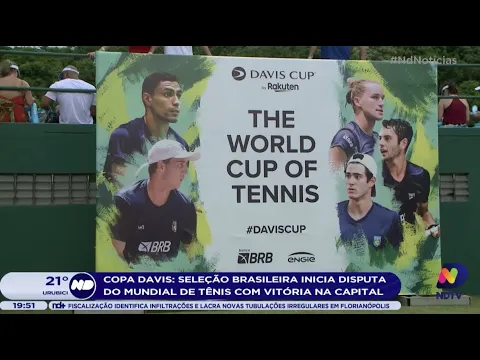 ‘Copa Davis’: Seleção Brasileira inicia disputa do mundial de tênis com vitória em Florianópolis