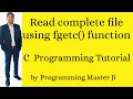 file handling read from file read from file in c fgetc function read file file handling