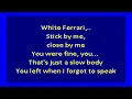 Frank Ocean  - White Ferrari (karaoke)