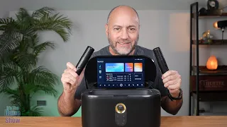 Smart Best Karaoke Machine with built in screen and two wireless microphones Ikarao