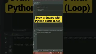 Draw a Square with Python Turtle Loop