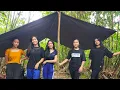 Lagu Gadis Dayak Camping di Hutan, Di Guyur Hujan Sepanjang Hari