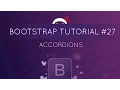 Bootstrap Tutorial - Accordions