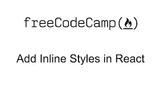 Add Inline Styles in React - React