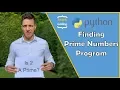 Python Program that finds Prime Numbers in a range