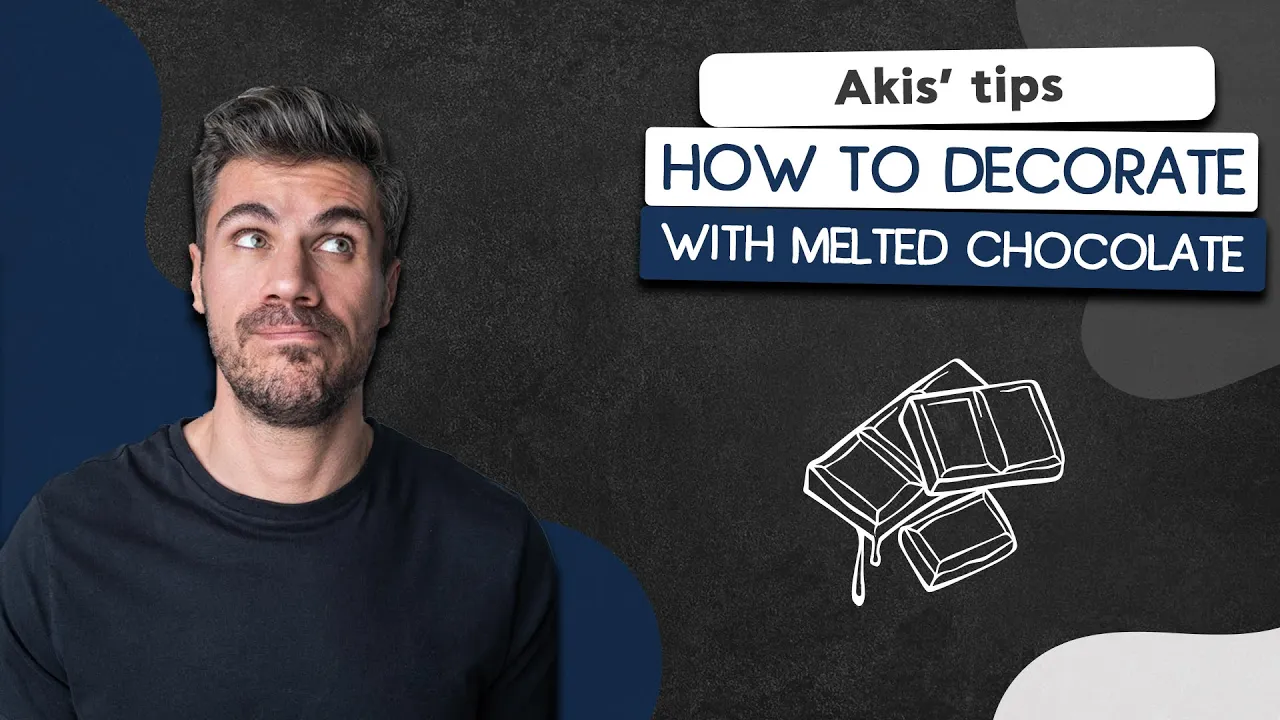How to Decorate with Melted Chocolate   Akis Petretzikis