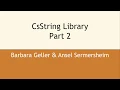 CsString library design