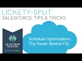 Schedule Optimization - The Power Behind FSL