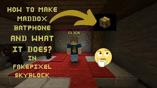 How To Unlock Maddox Batphone In Fakepixel Skyblock What It Does AnuDadaGaming