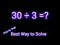 30 Divided by 3 30 3 How do you divide 30 by 3 step by step Long Division