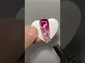 Double Heart Cat Eye Nails with Paperclip and Magnet