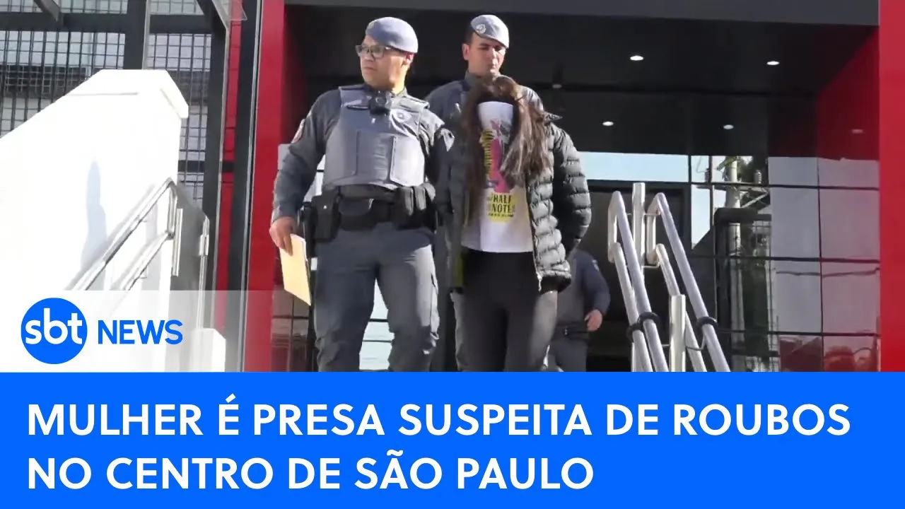 Mulher é presa suspeita de praticar roubos na 25 de março | #SBTNewsnaTV (11/08/23)