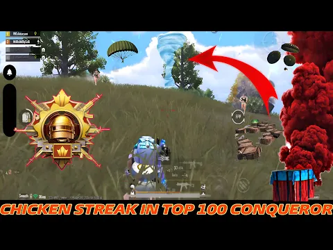 CHICKEN STREAK IN TOP 100 CONQUEROR LOBBY || ANTARYAMI GAMING