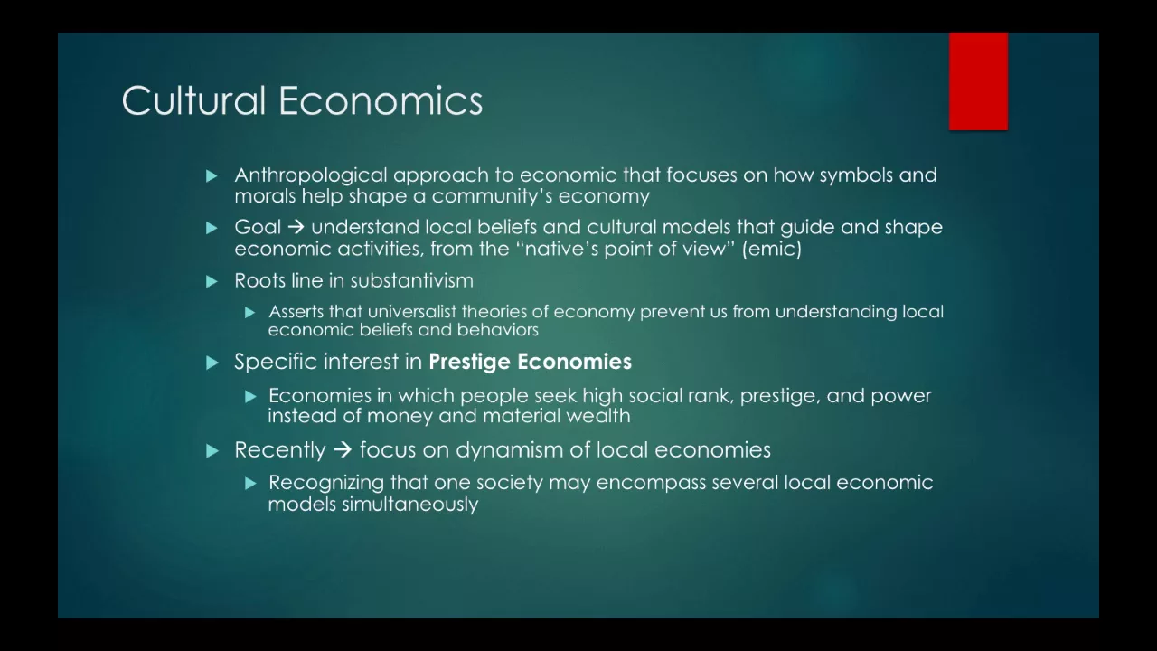 Cultural Economics