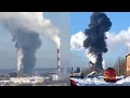 Lagu Ukrainian drone strike causes fire at refinery in Russia's Komi region in Ukhta.