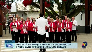 NDTV celebra 5 anos no Sul de Santa Catarina valorizando a cultura