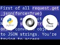 Flask JSON request is None