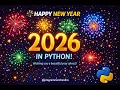 Happy New Year 2026 Made with Python Turtle programmerchandra