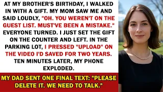 At My Brother’s Birthday, I Walked In With A Gift. My Mom Saw Me And Said Loudly, “Oh. You...