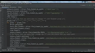 Python Auto poster for Facebook groups