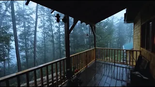 Heavy Rain And Thunder In A Farmhouse Deep Forest Rainstorm Sounds For Sleep Study Relax 