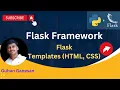 Flask Tutorial - Flask Templates Flask Project and Rest API Flask Framework Python Tamil